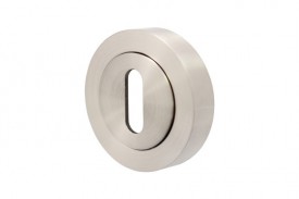 Escutcheon Standard Lever Key Vision Designer Satin Nickel 5351 5.51