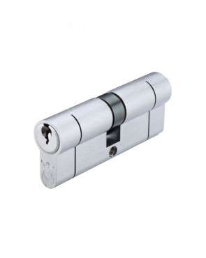 Vier Euro Double Cylinder 70mm 5 pin Satin Chrome