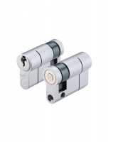 Vier Euro Single Cylinder 45mm 5 pin Satin Chrome Keyed Alike KA11 17.64