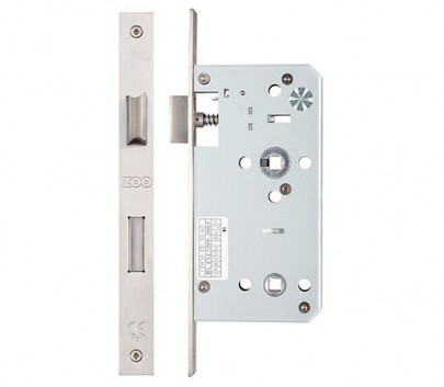 Zoo ZDL7855SS 55mm Backset DIN Bathroom Lock SSS