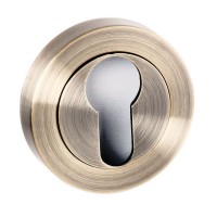 Old English Euro Escutcheon OEESCEAB Antique Brass (Sold In Pairs) £12.66