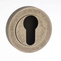 Old English Euro Escutcheon OEESCEDS Distressed Silver (Sold In Pairs) 13.69