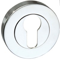 Mediterranean Euro Escutcheon M-ESC-E-CP Polished Chrome (Sold In Pairs) 8.40
