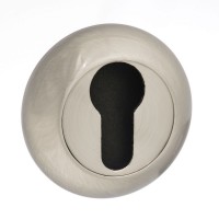 Mediterranean Euro Escutcheon on Radius Rose MC-ESC-E-SN Satin Nickel (Sold In Pairs) 8.88