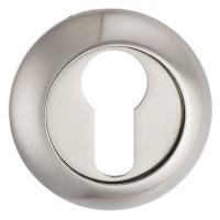 Fortessa Raised Euro Profile Escutcheons Satin Nickel Per Pair 9.10