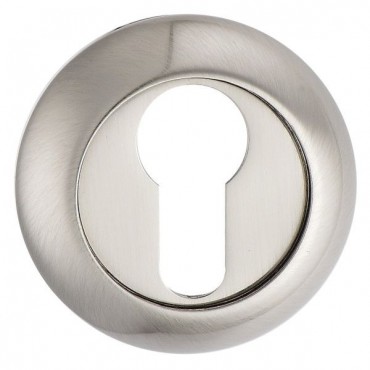 Fortessa Raised Euro Profile Escutcheons Satin Nickel Per Pair