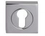 Fortessa Euro Profile Escutcheons Square Rose Chrome Per Pair