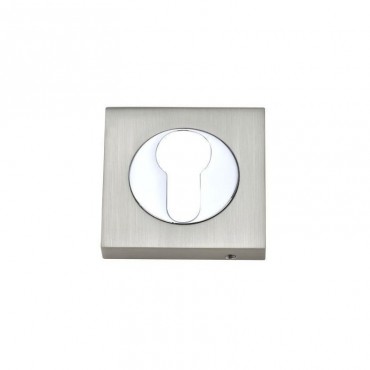 Fortessa Euro Profile Escutcheons Square Rose SN/CP Per Pair