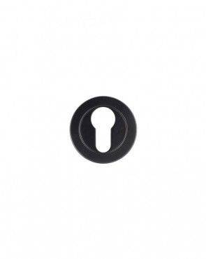 Zoo RM001PCB Euro Profile Escutcheon 50mm Powder Coated Black