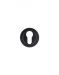 Zoo RM001PCB Euro Profile Escutcheon 50mm Powder Coated Black