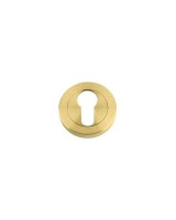 Euro Profile Escutcheon Stanza ZPZ001-FSB Favo Satin Brass 3.17