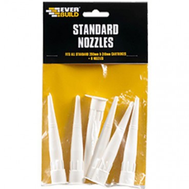Everbuild Spare Nozzles for Sealant Cartridges Pack of 6