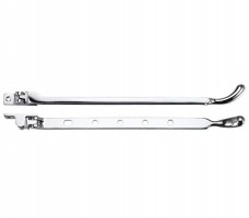 Fulton & Bray FB102PVDSN 300mm Bulb End Casement Stay PVD Satin Nickel 26.69