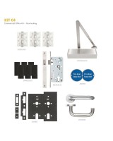 FD60 Fire Door Pack Commercial Non-Locking Office Zoo Hardware FDP-C4-60 110.84