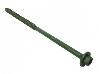 ForgeFast Timber Fixing Screws Torx / Hex Green 7.0mm x 200mm Tub of 50