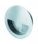 Steelworx 89mm Circular Flush Pull FPH1004BSS Polished Stainless Steel 6.96