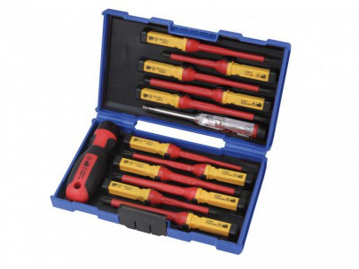 Faithfull Interchangeable VDE Screwdriver Set 13 Piece