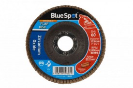 Zirconium Flap Disc 115mm 60 Grit BlueSpot 19693 2.02
