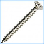 Forgefix Multi-Purpose Woodscrews 4.0mm x 40mm Pozi Countersunk Zinc Box 200 4.56