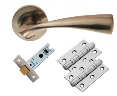 Carlisle Brass Door Handles Sintra GK007SN/INTB Lever Latch Pack Satin Nickel