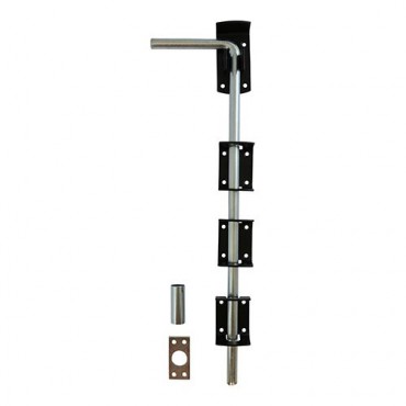 450mm Garage Door Drop Bolt Black