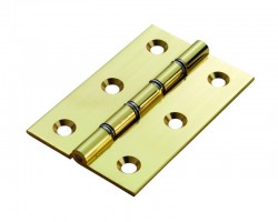 100mm Butt Hinge HDSW2 Polished Brass per Single 5.64