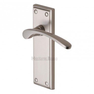 Marcus HIL8630-SN Hilton  Lever Bathroom Door Handles Satin Nickel