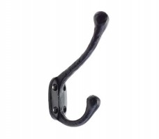 Foxcote Foundries FF22 Hat & Coat Hook Black Antique 4.90