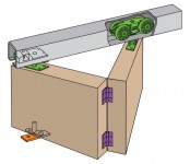 Henderson Husky HF25 2400mm 4 door Folding Door Gear Set with Track 192.63