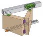 Henderson Husky HF40/15 1500mm 2 door Folding Door Gear Set with Track