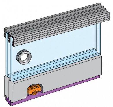 Henderson Z12/2 Zenith Double Track Glass Sliding Door Gear