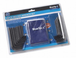 BlueSpot Hex Key Set 25 Piece Metric & Imperial  15307 8.31