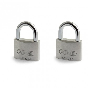 ABUS 54ti/40 Titalium Padlock Twin Pack