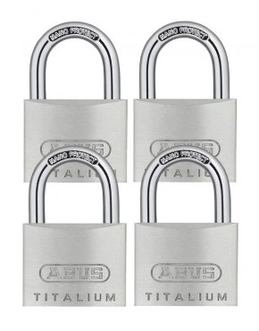 ABUS 64ti/40 Titalium Padlock 40mm Quadpack