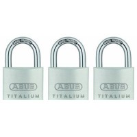 ABUS 64ti/40 Titalium Padlock 40mm Triple Pack 30.99
