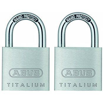 ABUS 64ti/30 Titalium Padlock 30mm Twin Pack