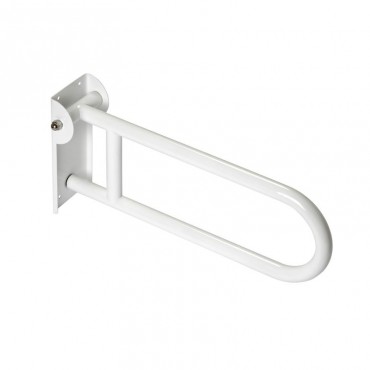 Hinged Drop Down Grab Rail 600mm White