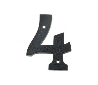 Foxcote Foundries FFN04 Door Number 4 Black Antique