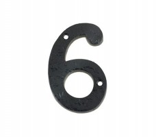 Foxcote Foundries FFN06 Door Number 6 & 9 Black Antique 3.84