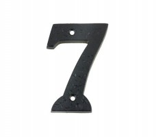 Foxcote Foundries FFN07 Door Number 7 Black Antique 3.84