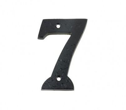 Foxcote Foundries FFN07 Door Number 7 Black Antique