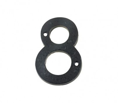 Foxcote Foundries FFN08 Door Number 8 Black Antique