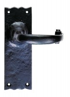 Ludlow Foundries Door Handles LF5501 Lever Lock Black Antique 23.05