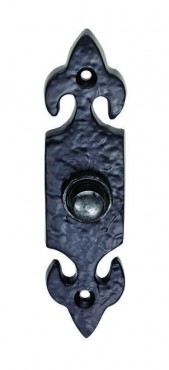 Ludlow Foundries Fleur-de-Lys Bell Push LF5534 Black Antique