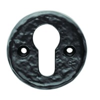 Ludlow Foundries Euro Profile Escutcheon LF5539 Black Antique 6.60