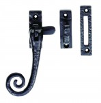 Ludlow Foundries Curly Tail Casement Fastener LF5542 Black Antique 14.16