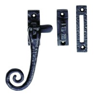 Ludlow Foundries Curly Tail Casement Fastener LF5542 Black Antique 14.16