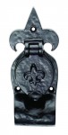 Ludlow Foundries Fleur de Lys Cylinder Pull LF5543 Black Antique 14.76