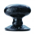 Ludlow Foundries Door Handles LF5595 Oval Mortice Knob Black Antique 26.57