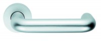 Eurospec Budget Door Handles 19mm Lever on Rose Satin Aluminium 11.68